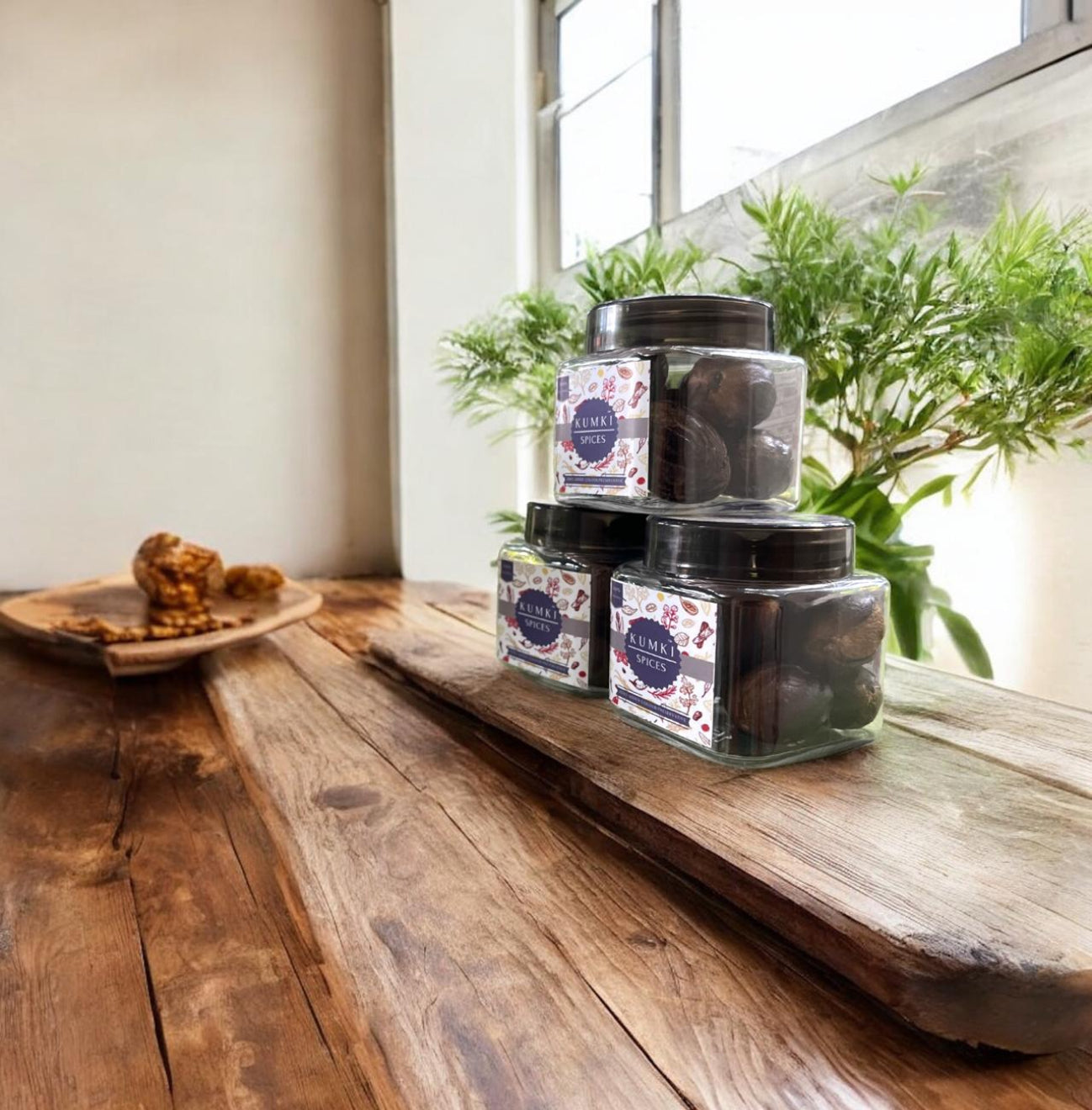 Whole Nutmeg with shell - Export Quality, 100g