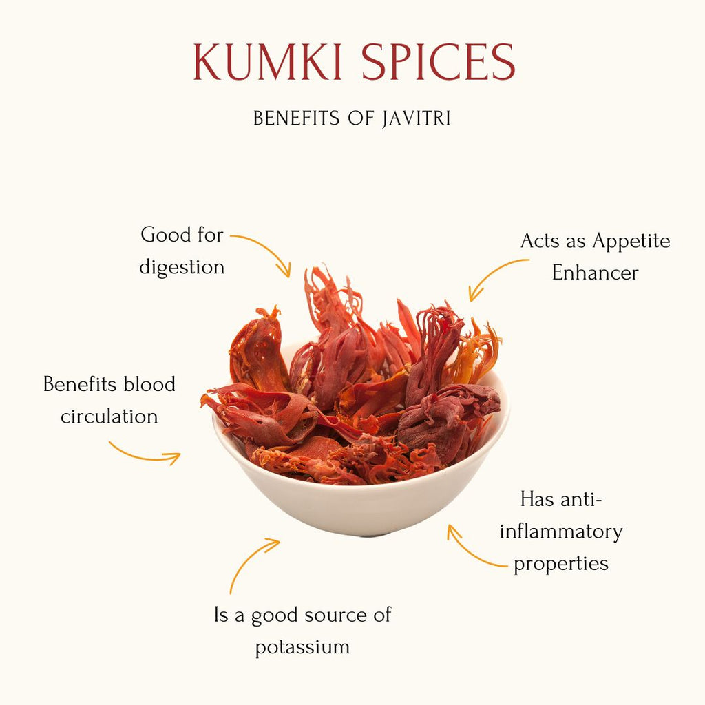 Kumki Spices - Combo Bay leaf 50g & Whole Javithri flower (Mace) 35g of Premium Aromatic Kerala Mace, Authentic Jathipathri / Japatri, Tej patta, Malabar leaf, Tamalpatra, Biriyani ela, Premium-Quality Dry Spice