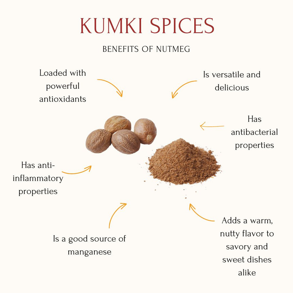 Kumki Spices - Nutmeg Whole, 100g, Jaiphal sabut, Jadhikkai, Premium Export Quality
