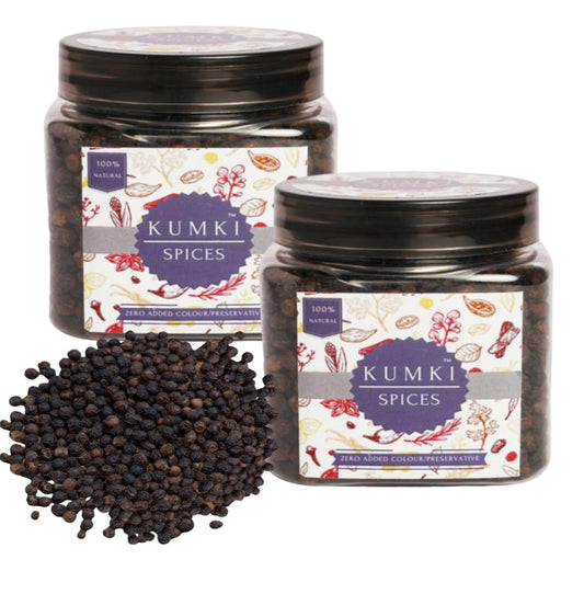 Bold Black peppercorns - 140g, Premium Export quality pepper from Wyanad