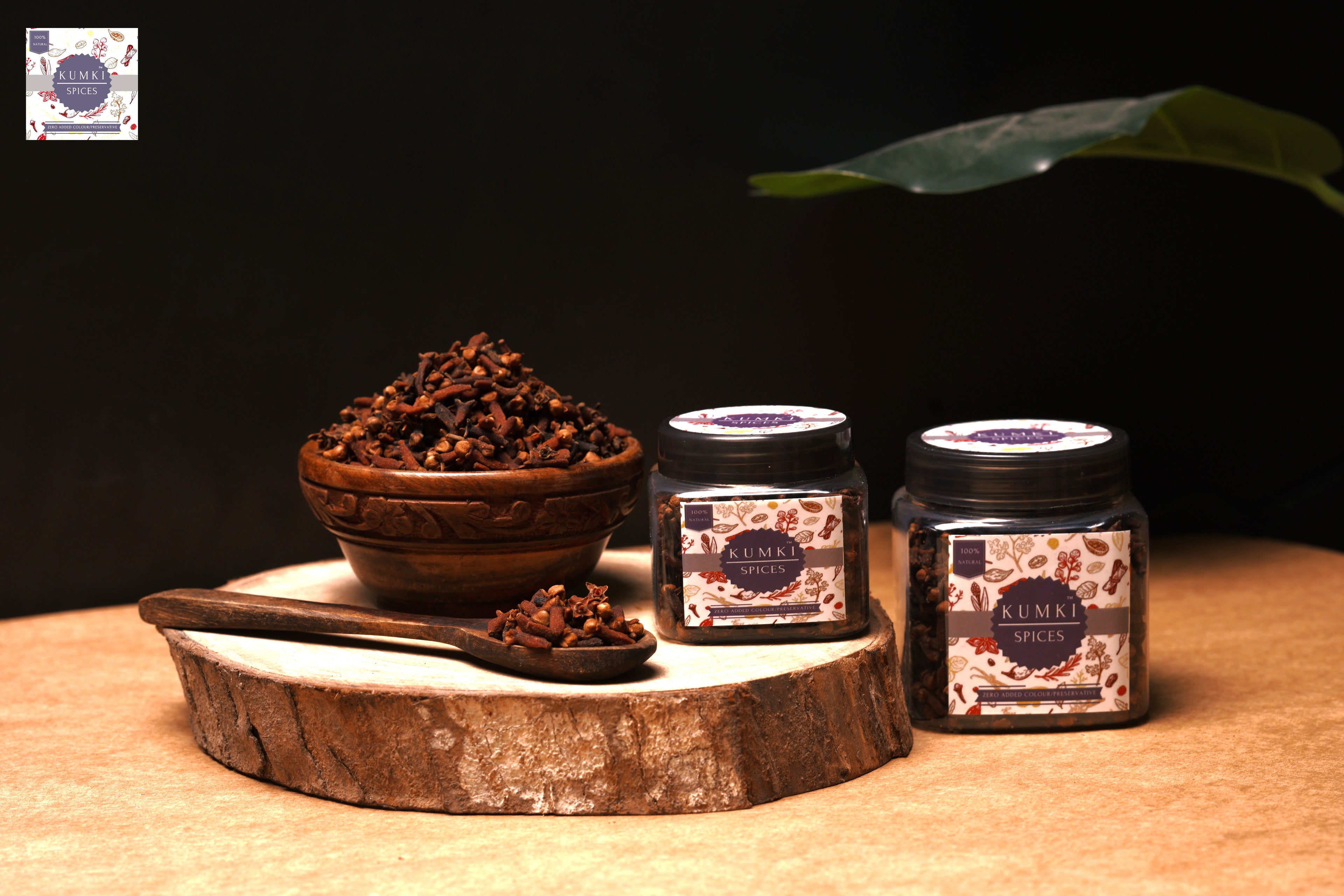 Kumki Spices - Whole Premium Cloves 100g, Premium Export quality, large sized oil filled cloves, laung, Lavinga, Lavang, Ilavangam, Kerala Spices, Whole spices
